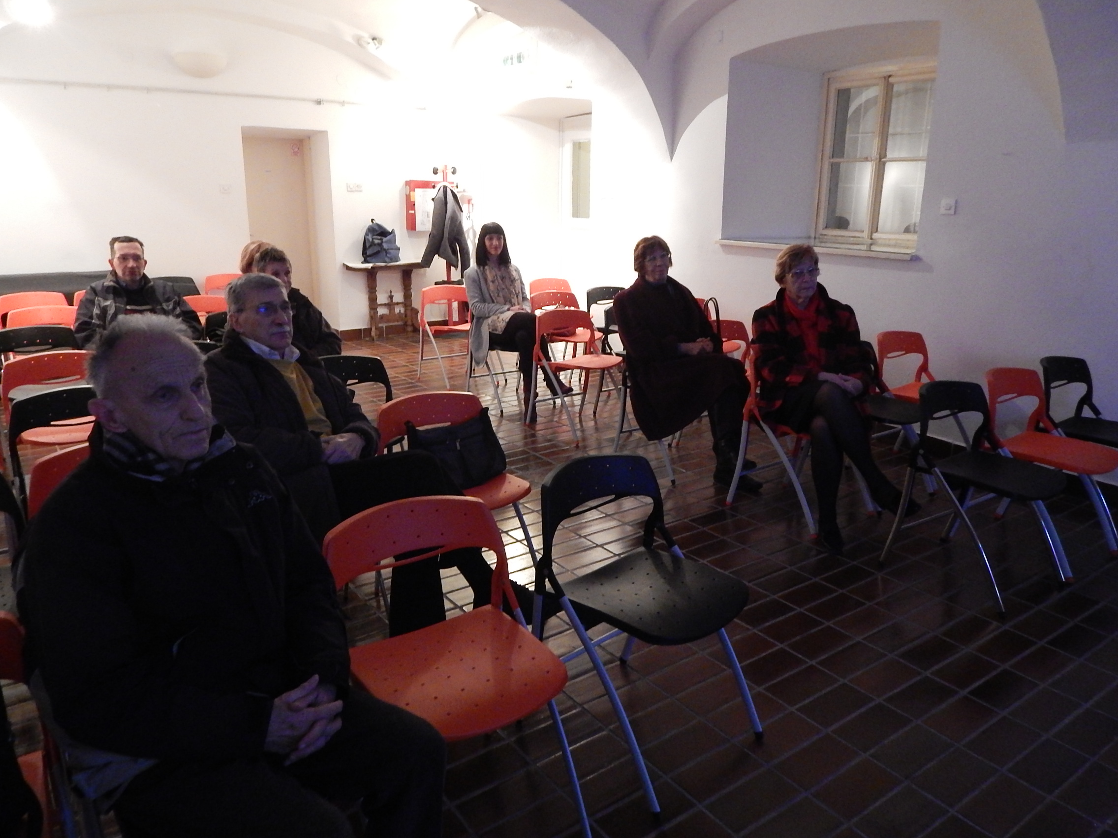 Projekcija filma "Slučaj maturanta Wagnera" održana 23. prosinca 2015. godine u Gradskom muzeju Karlovac u sklopu projekta "Marijan Matković u mozaiku karlovačke kulturno-umjetničke baštine". Foto: Marin Bakić